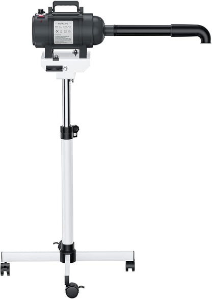 Burano High Velocity Dog Pet Stand Grooming Dog Dryer with 4.3HP Variable Dog Blow Dryer, Fluffy Dry