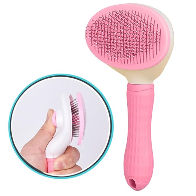 Namylya Cat Brush for Shedding &amp; Grooming – Slicker Brush for Dogs and Cats with Long Hair – Removes Tangles, Mats &amp; Loose Fur