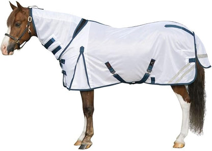 Schneiders Soft Interlock Mesh II Horse Fly Sheets | Superior UV &amp; Insect Protection | Versatile Euro Fit Option | Reflective Safety Design