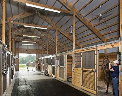 American Floor Mats - Horse/Stable Mats - Heavy Duty Stall Mats - Thick, Durable Rubber Flooring Solid Black 3/4" Thick - 4&