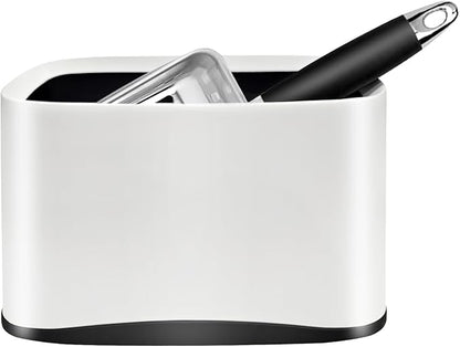 Cat Litter Scooper with Holder, Stainless Steel Cat Litter Scoop, Kitty Poop Scooper Stand for Litter Box, Cat Caddy for Litter Scoop, Fast Sifting Kitty Poop Scooper Caddy Poop Scooper Stand