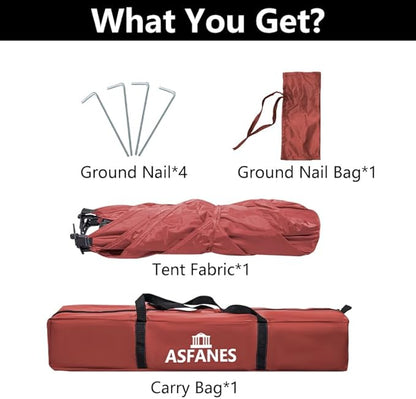 Outdoor Waterproof Pet Automatic Camping Tent, Pop up Cave Bed for Indoor Cats and Small Dogs, Portable Cat House Dog House, Red.