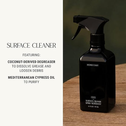 Homecourt All-Purpose Surface Cleaner Spray, Lifts Away Dirt, Smudges &amp; Grease, For Bathroom, Kitchen &amp; more, Clean Formula, Cipres Mint, 16 fl oz