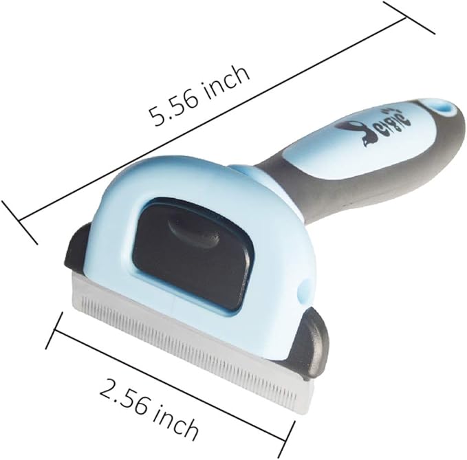 Cat Brush &amp; Cat Comb for Shedding, 2.5inch Blue - Hair Brush for Long Hair and Short Hair, Pet Grooming Tool for Small to Medium Dogs and Cats, Detangle, Eco Friendly, Weekly Grooming