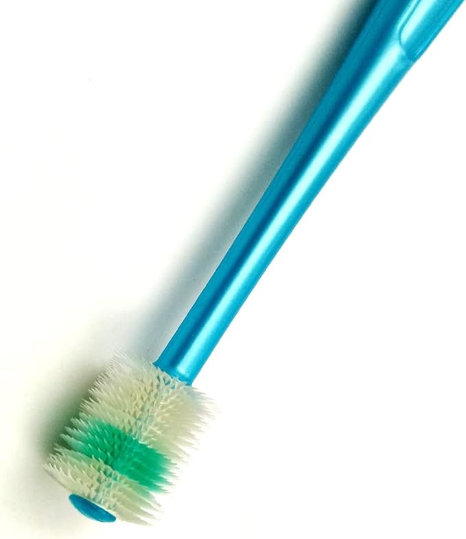 H&amp;H Pets 360-Degree Bristle Toothbrush for Dogs and Cats - Super Soft Nylon bristles Tooth Brush, Puppy Supplies, Dog Brush Set, Pet Supplies Dog Grooming Kit Eco-Friendly (3-Count Pack)
