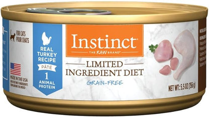 Instinct Limited Ingredient Diet Grain Free Real Turkey Recipe Natural Wet Canned Cat Food by Nature&