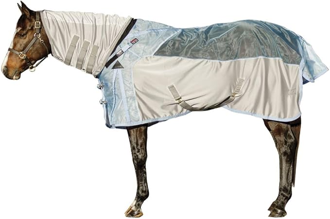 Schneiders Adjusta-Fit Mosquito Mesh Hybrid II Horse Fly Sheets | Ultimate Insect &amp; UV Protection for Equine Comfort