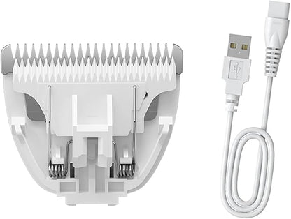 Replaceable Charging Cable&amp;Standard Size Ceramic Blade Set,Pet Dog Hair Clipper Cat Trimmer Used Blade