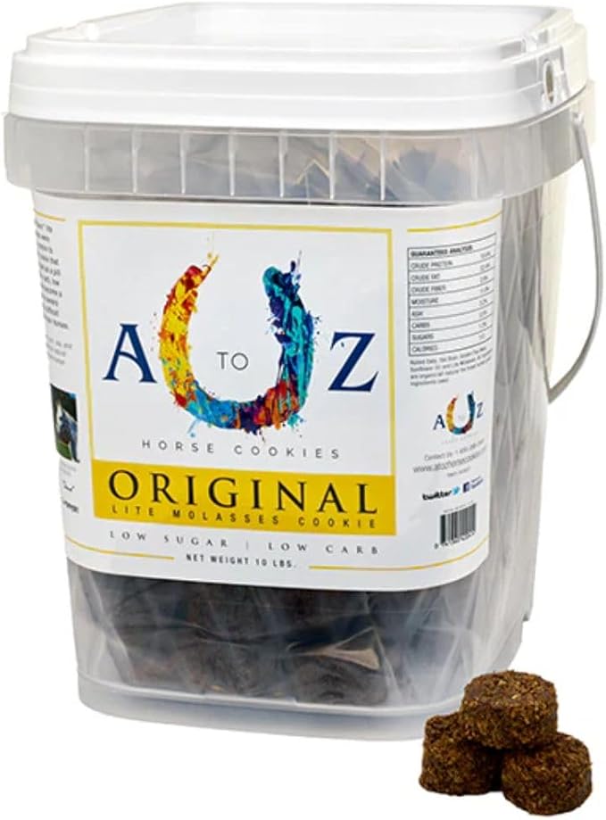 Horse Treats, Original Flavor, A Softer Cookie/Pill Popper Made w/Lite Molasses, Low Carb/Sugar, Wheat, Corn, Soy &amp; Alfalfa Free.All Natural Ingredients, 10 lb