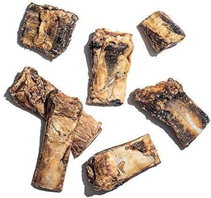 Jack&amp;Pup Rib Bones for Dogs, All Natural Beef Bones for Dogs, Single Ingredient Bone Marrow, Dog Rib Bone Bites (24 Oz Bag)