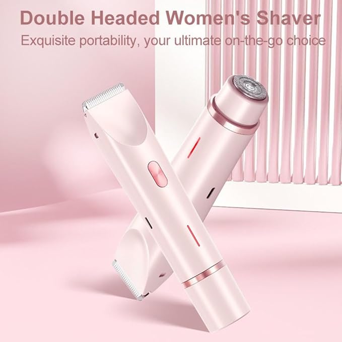 Bikini Trimmer for Women 2025 Upgrade Dual Head Shaver Women Ceramic Blades 2-in-1 Women&