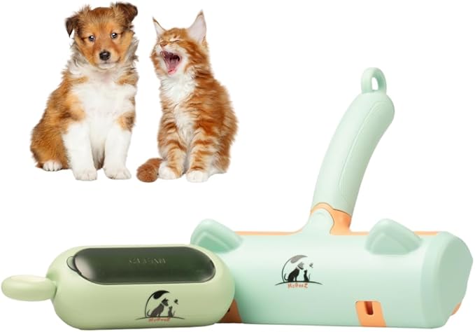 Pet Hair Remover Roller – Reusable Fur Removal Tool for Clothing, Furniture, Carpets &amp; Cars | Perfect for Dog &amp; Cat Hair with Ergonomic Design