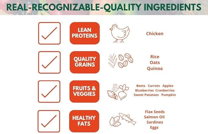 Bench &amp; Field Holistic Natural Adult Dry Dog Food, Chicken Meal and Brown Rice Recipe 6.6 lb Bags (Pack of 4)