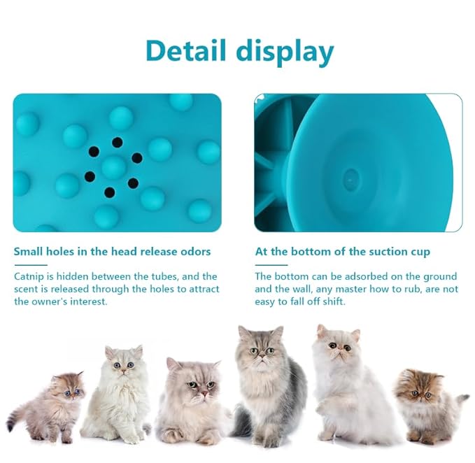 3-Pack Cat Scratcher cat self groomer for Loose Fur Removal, Catnip Massager, Massage Combs for Short &amp; Long Fur Cats and Kittens