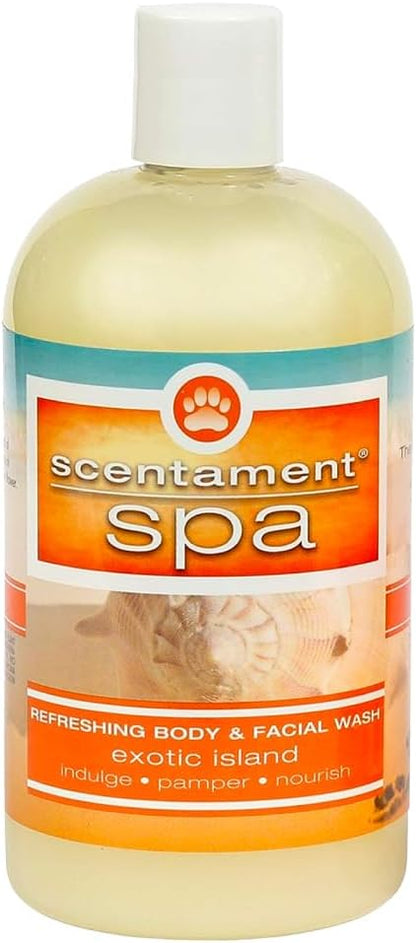 Best Shot Scentament Spa Seasonal Facial &amp; Body Wash, Exotic Island, 16 oz