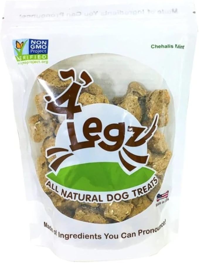 Chehalis Mint Dog Treats – Healthy, Crunchy, Vegan Biscuits with Whole &amp; Real Ingredients – All Natural &amp; USA‐Baked, 7 oz