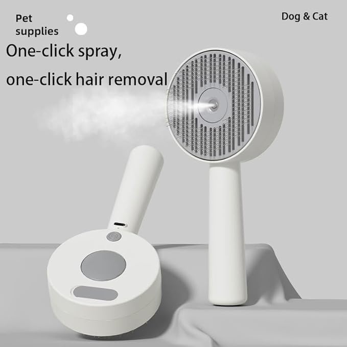 Cat Steam Brush， 3 In 1 Cat Brush，Quickly Clean Your Pet&