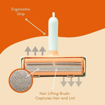 Pet Hair Remover Roller – Reusable Fur Removal Tool for Clothing, Furniture, Carpets &amp; Cars | Perfect for Dog &amp; Cat Hair with Ergonomic Design