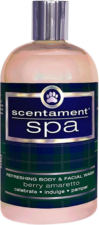 Scentament Spa Seasonal Facial &amp; Body Wash, Berry Amaretto, 16 oz (S55-16oz)