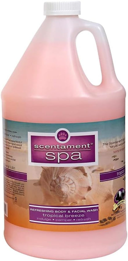 Best Shot Scentament Spa Tropical Breeze Seasonal Facial &amp; Body Wash, 1 Gallon