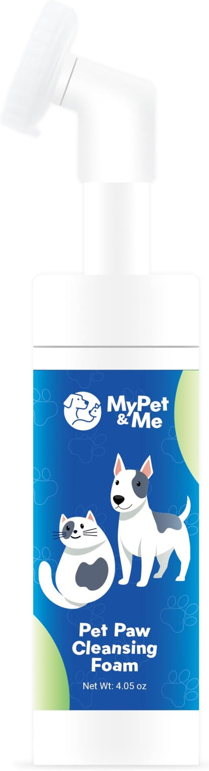 My Pet &amp; Me Dog Paw Cleaner - Foaming Cleanser for Easy Paw Cleaning - No-Rinse Dog Paw Washer - Gentle Foot Cleaner for Dogs - Paw Wash for Small &amp; Large Dogs - 4.05 oz
