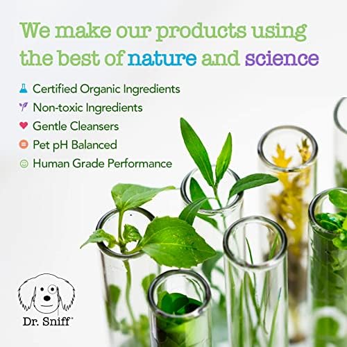 Dr. Sniff 2-in-1 Pet Shampoo &amp; Conditioner, Ultimate Grooming Treatment for Dog &amp; Cat Hair, Freshens Scent, Made in The USA, Sweet Pup Scent, 16 Oz