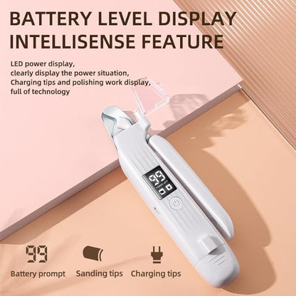 Pet Nail Grinder for Dogs and Cats - 2in1 Dog&amp;Cat Nail Trimmers Super Quiet and Low Vibration Electric Dog Nail Grinder- LED Display Dog Nail Clippers for Large Medium Small Dogs Cats Dog Nail File