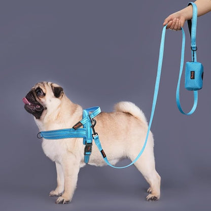 Didog No Pull Dog Harness with Soft Mesh Padded,Reflective &amp; Quick Fit Light Weight Dog Strap Vest Harness,Easy for Walking Training (XS:Chest 15-18", Mesh-Blue)