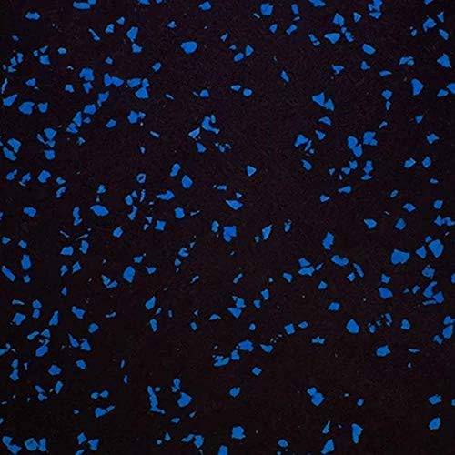 Playsafer Genaflex Rubber Gym Floor Mat, Heavy Duty Commercial Protective Gym Flooring Roll - 8mm Thick (10% Blue, 4&