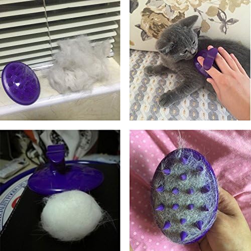 Cat Brush with Soft Rubber Pins, Washable Silicone Pet Brushes for Indoor Cats - Grooming Shedding Massage &amp; Bath, Scratch-Free Removes Hair Mats, Tangles, and Loose Fur for Short to Long Haired