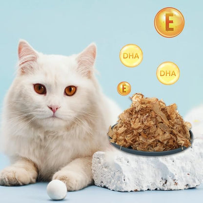 Purrfectpaws Premium Dried Bonito Flakes: Delicious Treats for Dogs &amp; Cats - All-Natural and High in Protein - 4oz Bag