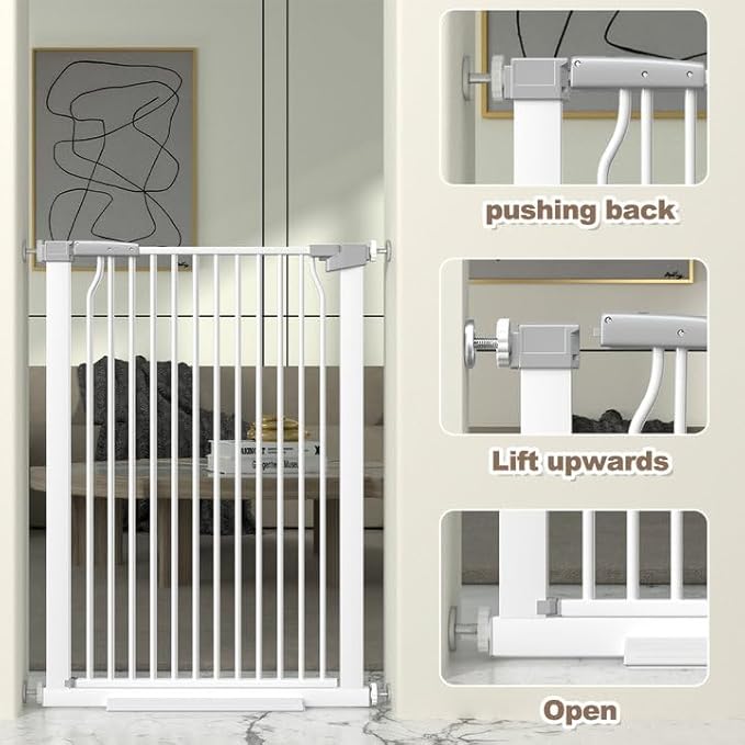 41" Extra Tall Cat Gate for Doorway, 54.5-60.2&