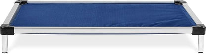 K9 Ballistics Chew Proof Armored Padded Dog Crate Bed, Virtually Indestructible, Legs Included (Blue Quartz, Large (41" L x 27" W x 5" H))