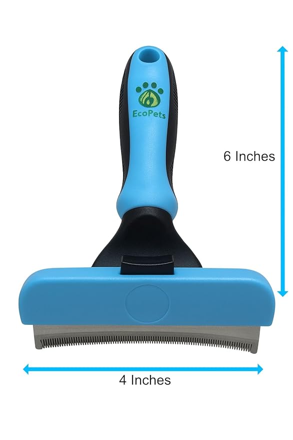 Large Pet Grooming Brush - Deshedding Dematting Tool, Undercoat Deshedding for Dogs &amp; Cats, Extra-Wide and Curved Grooming Brush &amp; Deshedder Comb for Long Hair, Reduces Shedding