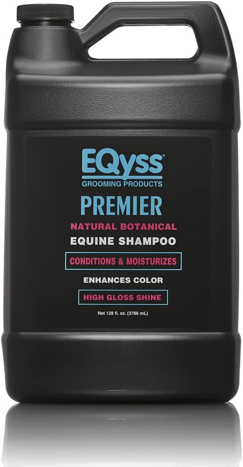 EQyss Premier Equine Horse Shampoo - Conditions and Moisturizes Coat, Enhances Color, Promotes Shine - Safe for All Horses &amp; Pets, pH Balanced, USA Made
