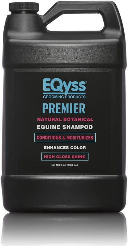 EQyss Premier Equine Horse Shampoo - Conditions and Moisturizes Coat, Enhances Color, Promotes Shine - Safe for All Horses &amp; Pets, pH Balanced, USA Made