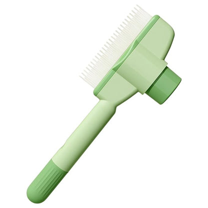Pet Dematting Comb for Cats &amp; Dogs, Stainless Steel Grooming Tool with Rounded Teeth for Matted Fur, Tangles &amp; Loose Hair Removal, Ergonomic Handle for Easy Brushing