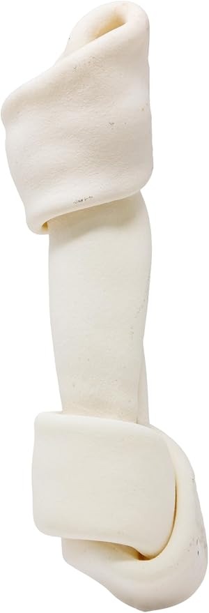 hotspot pets 10 Inch Large Rawhide Dog Bones - Made from Grass Fed Cows - Long Lasting Chews Great for Dental &amp; Oral Care - Bones for Aggressive Chewers &amp; Large Dogs (10 Inch - 1 Count)