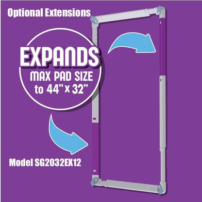 SureGrip Pee Pad Holder - Fits All Common Pad Sizes, 100% of Urine Stays on Pad, Built-in Lock &amp; Release Pad Grips Secure Pad to Holder, Holder Can Secure to Floor, No Sliding or Folding