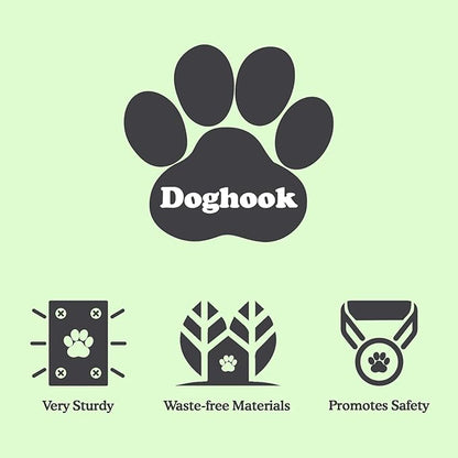 Canine Hitch- Secure Dog Leash Parking Mounted Indoor – Outdoor Wall Hook - Tie Out Stainless Steel Practical Lead Management for Home &amp; Business, Ultimate Strength 2 Pack