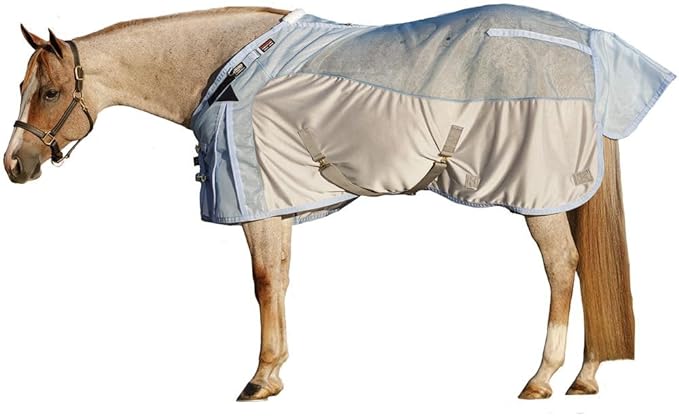 Schneiders Adjusta-Fit Mosquito Mesh Hybrid II Horse Fly Sheets | Ultimate Insect &amp; UV Protection for Equine Comfort
