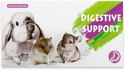 Digestive Support for Rabbits - High Fiber Probiotics, GI Stasis Prevention, Promote Gut Motility, Critical Care Herbivore Supplement, Rabbit &amp; Guinea Pig Treats/Food, 36 Capsules