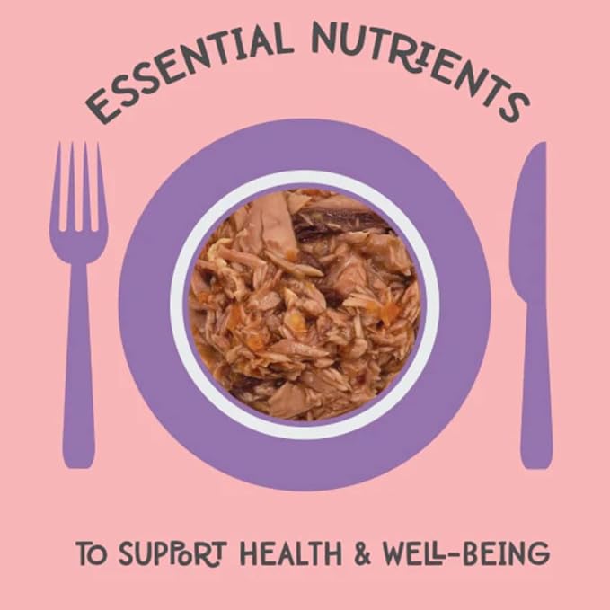 LOVE, NALA - Natural Adult Cat Wet Food - FLAKED Tuna and Salmon in Broth- Grain Free, Non-GMO, Lean Protein, Omega 3, Added Minerals &amp; Vitamins - 12 Pack 2.4 lbs.
