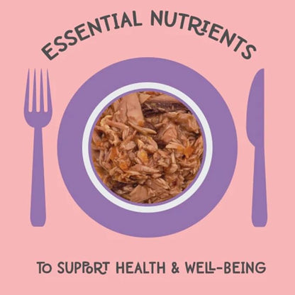 LOVE, NALA - Natural Adult Cat Wet Food - FLAKED Tuna and Salmon in Broth- Grain Free, Non-GMO, Lean Protein, Omega 3, Added Minerals &amp; Vitamins - 12 Pack 2.4 lbs.
