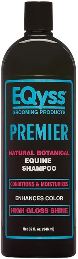 EQyss Premier Equine Horse Shampoo - Conditions and Moisturizes Coat, Enhances Color, Promotes Shine - Safe for All Horses &amp; Pets, pH Balanced, USA Made