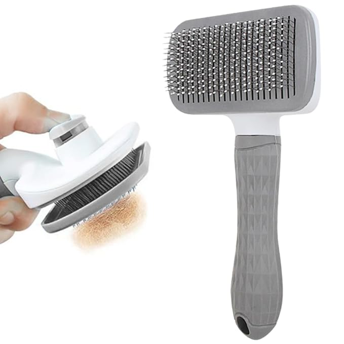Namylya Cat Brush for Shedding &amp; Grooming – Slicker Brush for Dogs and Cats with Long Hair – Removes Tangles, Mats &amp; Loose Fur
