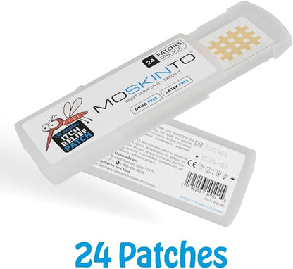 Moskinto The Original Itch Relief Patch, Mosquito Bite Patches for Kids and Adults, Instant Relief Natural Patches for Bug Bites, Travel Pack + Family Pack, Nude &amp; Colorful Patches, 66 Count