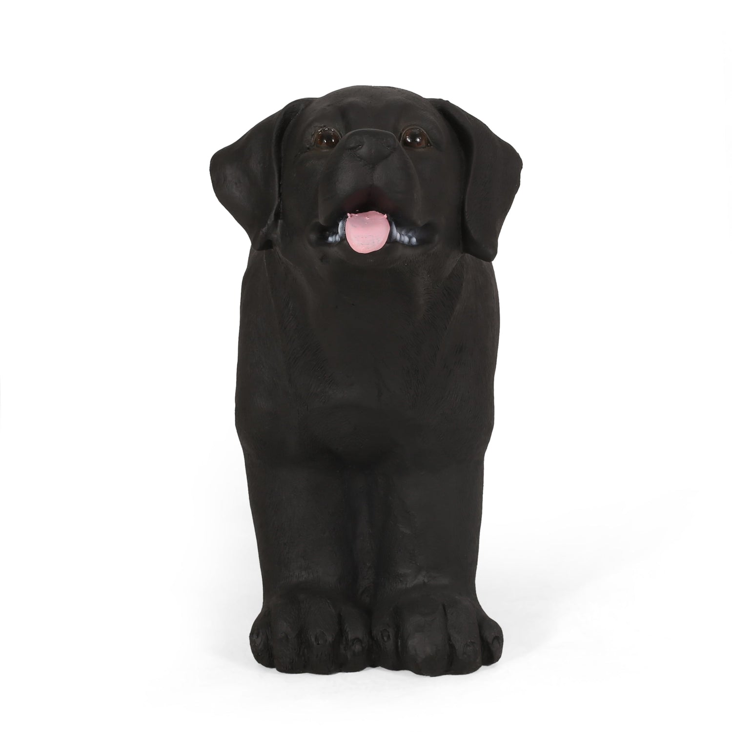 MGO Dog Bench - Outdoor Labrador Design, Matte Black
