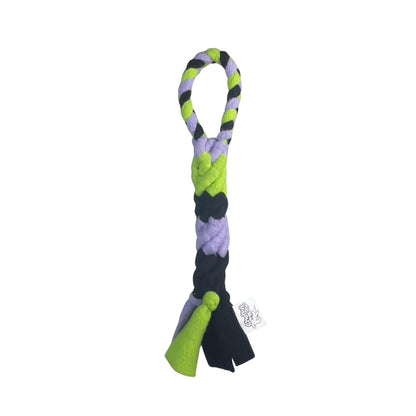 Interactive Tug &amp; Treat-Dispenser Toy for Dogs Teething Relief Lavender