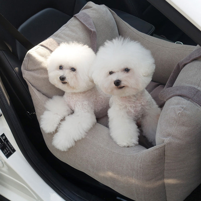 Pet Dog Car Carrier Seat Waterproof Basket Portable Car Seat Safety Travelling Mesh Hanging Bags Breathable Beds &amp; Sofas